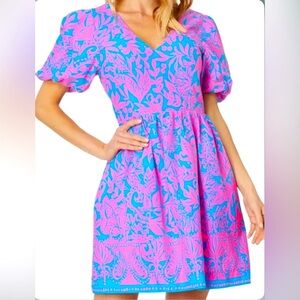Lilly Pulitzer Suzie Short Sleeve Cotton Dress size 10